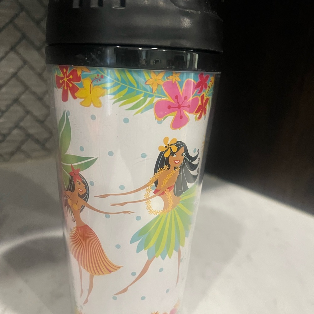 Tropical Themed Travel Mug